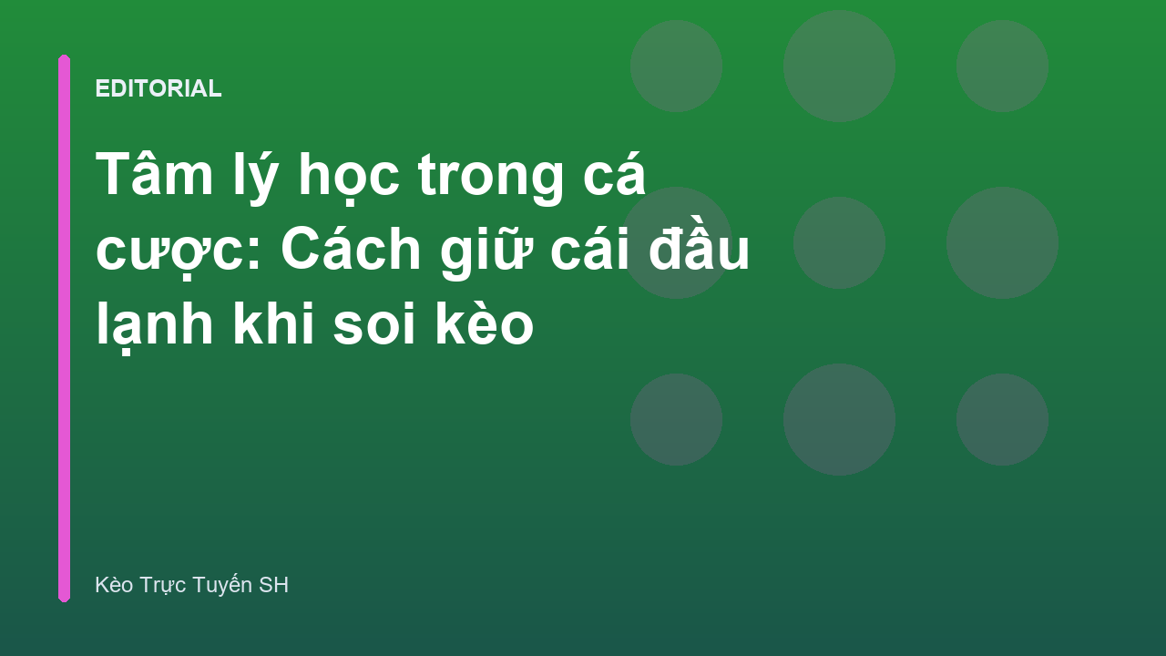Người chơi bóng đá đang phân tích kèo với tâm lý bình tĩnh